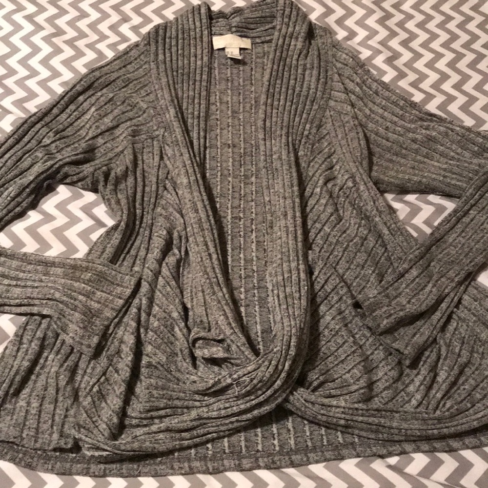 Gray wrap shirt